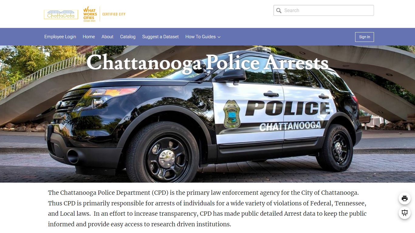 Chattanooga Police Arrests - Chattanooga Open Data Portal